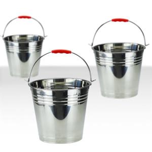 China 7 litre - 20 litre Stainless Steel Water Bucket 0.4mm Thickness strong and immune to rust wholesale