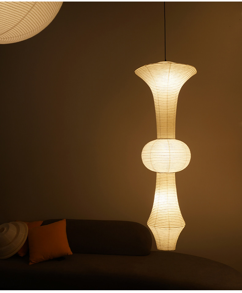 Janpanese Akari Rice Paper Lamp Nordic Noguchi Yong Pendant Lamp(WH-AP-599)
