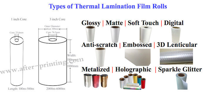 Soft BOPP Thermal Laminating Film Matte Lamination Film for UV Varnish