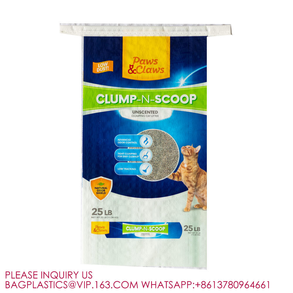 1kg 2kg 4kg 20kg Cat Litter Cat Paper Packaging Pet Food Bag Dog Food Treat Zip Lock