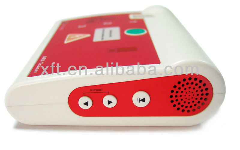 Compact size easy carry AED training CPR defibrillator