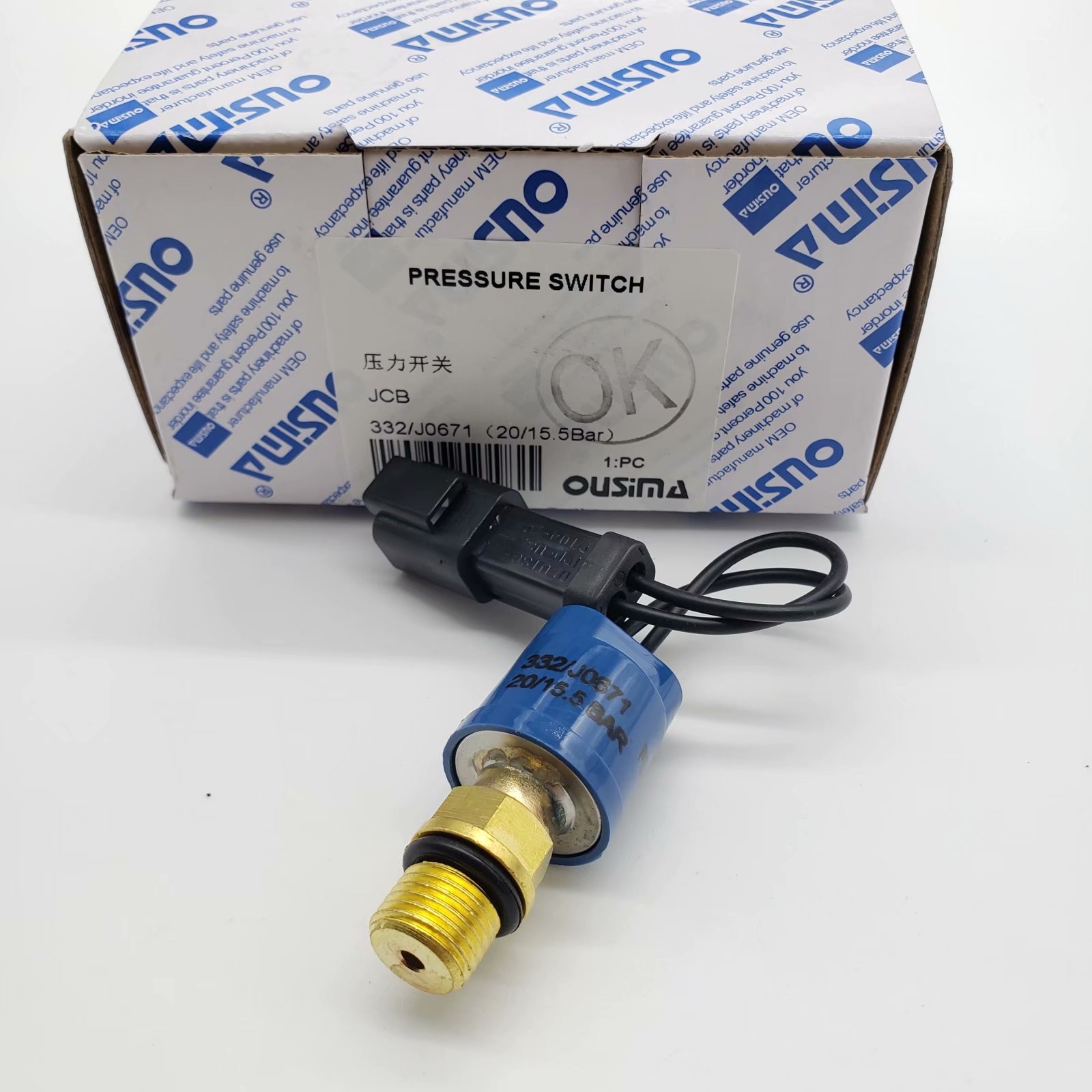 OUSIMA 332 J0671 332/J0671 Pressure Sensro Switch JS200 JS220 JS240 Travel pressure Switch 20/15 bar