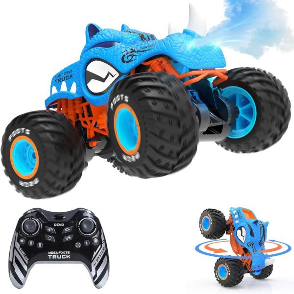 2.4G RC Car High Speed Stunt Monster Truck for Boys 1 16 Spray Water Mist 4WD RC