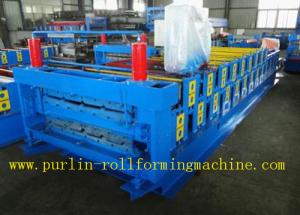 China Roof Panel Glazed Tile Roll Forming Machine With 18 Forming Stations 0.3mm - 0.7mm wholesale