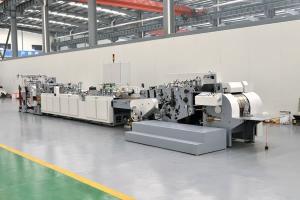 China Ivory Board Sheet Feeding Paper Bag Making Machine 210G - 300G / M2 Die Cutting wholesale