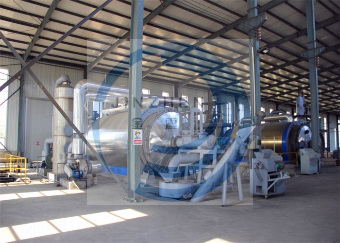 Continuous Waste And Tyre Plastic Pyrolysis Recycling Plant For Furnace Oil And Carbon Black