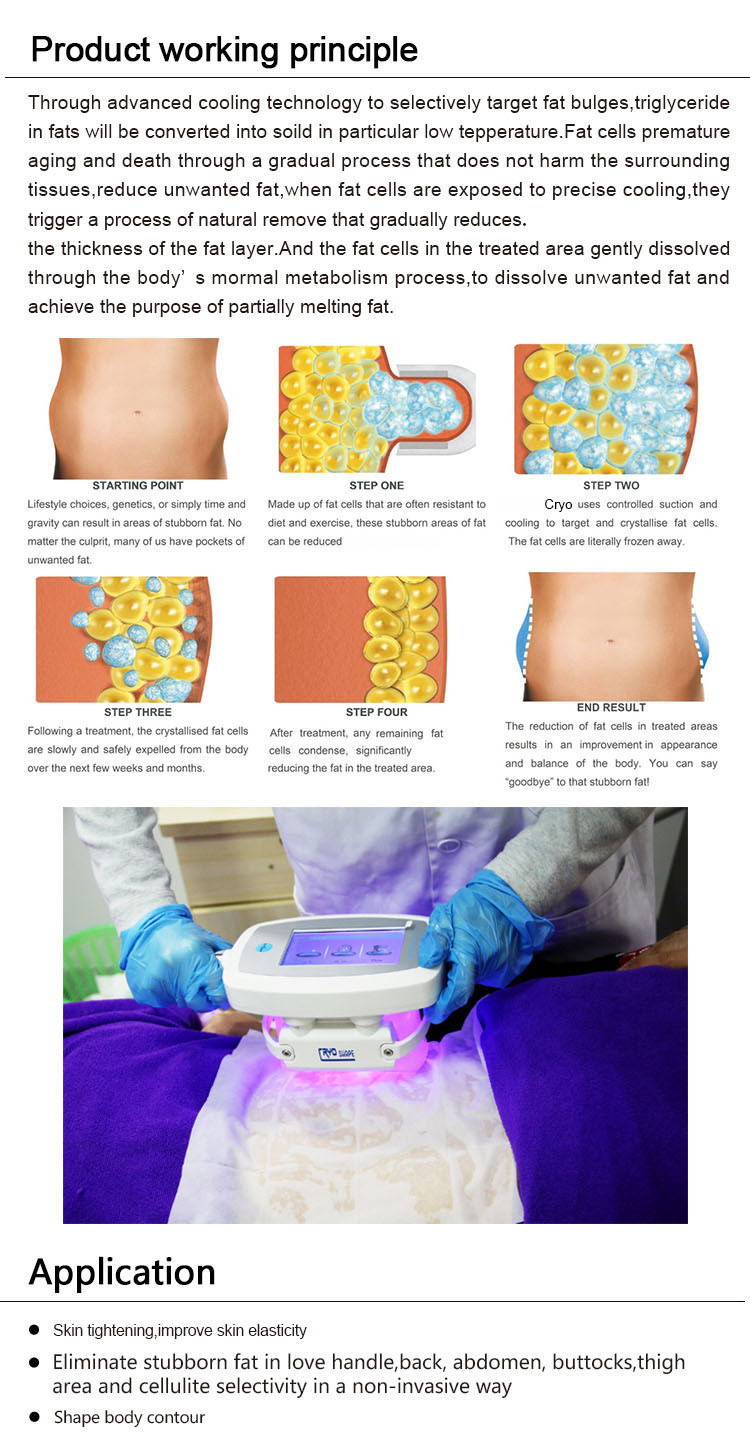 Cold Body Cryotherapy Slimming Criolipolyse 6 Hands Cool Tech Sculpting Shape Fat Freezing cryolipolysis Machine