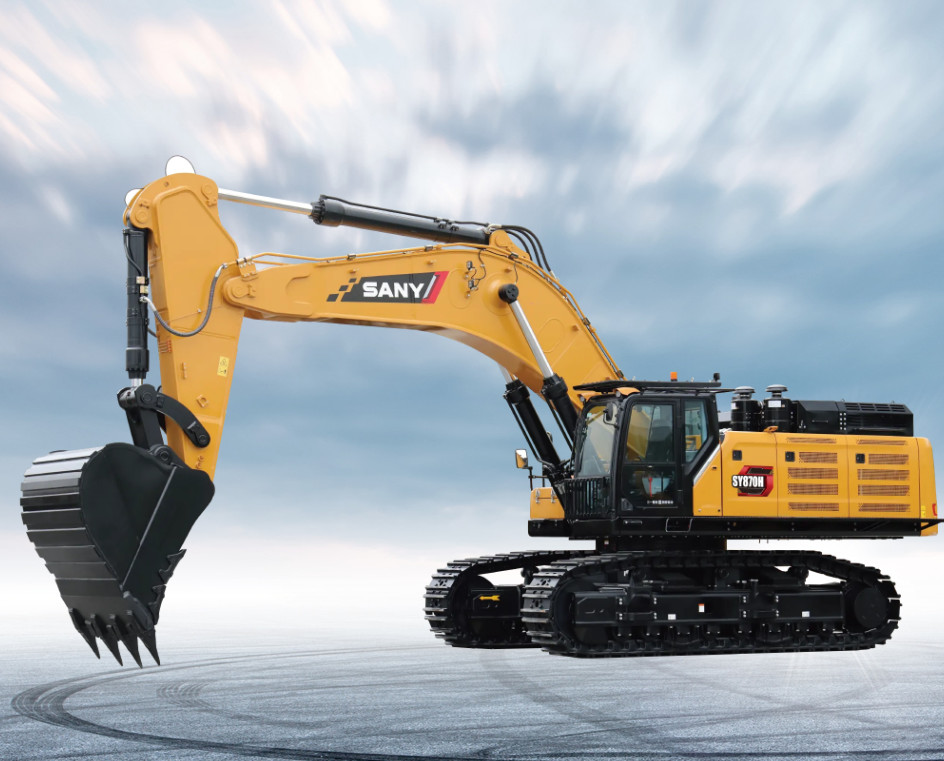 SY870H-S 78Ton Made In China SY870 Crawler Excavator Loader Low Fuel Consumption