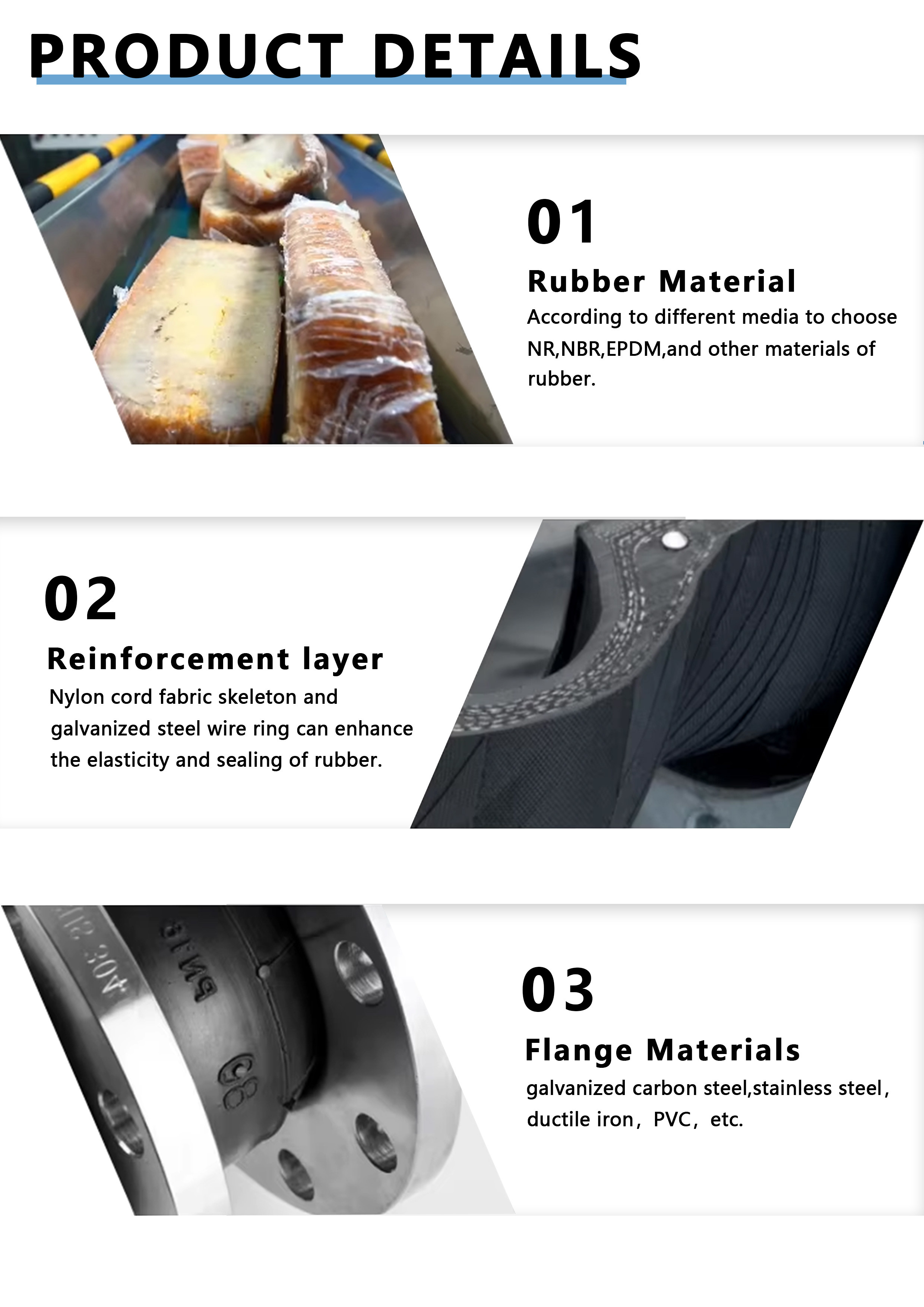 Dn150 Flange Type Double Ball Double Bellow Flexible Joint Stainless Steel Thread Expansion Joint