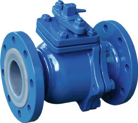 PFTE Lined Ball valve Butterfly valve check valve stop valve Fluorine lined pipe fittings for Acid Chemical Tank