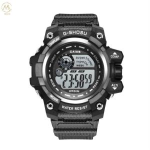 China Digital Men's Silicone Band Sports Watch Water Resistant Gift Watches wholesale