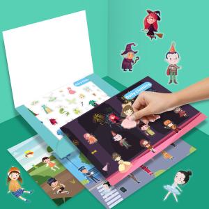 China 100PCS Reusable Sticker Book About Fairy Characters Daily Clothing Festivals wholesale