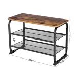 Shoe Rack, Shoe Organizer, Storage Shelf for Shoes, Industrial Shoe Rack for