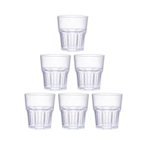 China OEM Transparent San Plastic Whisky Glasses Customized Logo Color wholesale