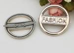 Round Fashion Resistant Ladies Shoe Buckles Replacement Customized Logo