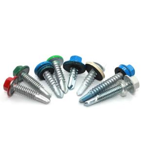 China Post Shipping Original Hex Flange Head Self-Drilling Roofing Screws DIN7504 Tek Screws wholesale