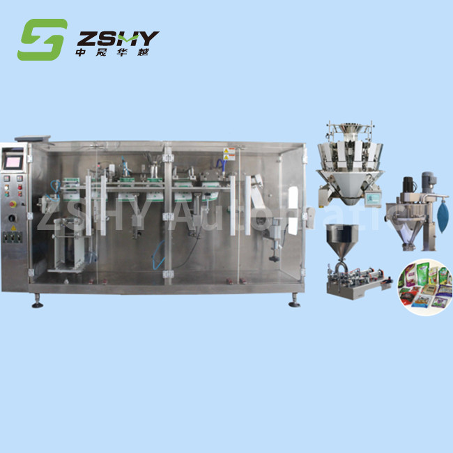 Horizontal Feeding Automatic Pouch Bag Packaging Machine 4.5KW