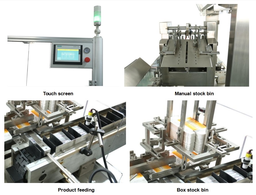 Pharmaceutical Tablet Capsule Softgel Blister Vertical Automatic Cartoning Machine