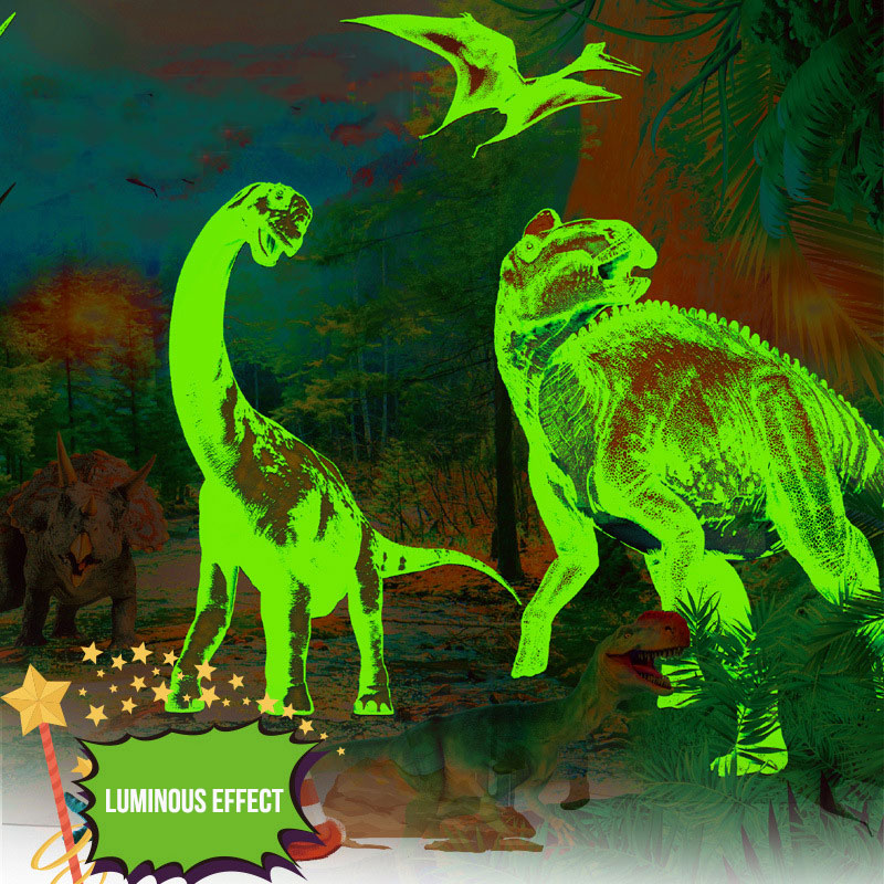 Unisex Other Educational Toys Dinosaur Noctilucent Floor Puzzle for Preschool Learning