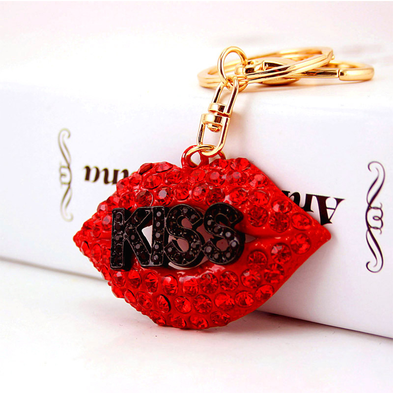 Silkscreen Key Chain Ornaments , OEM 5cm Perfume Bottle Keyring
