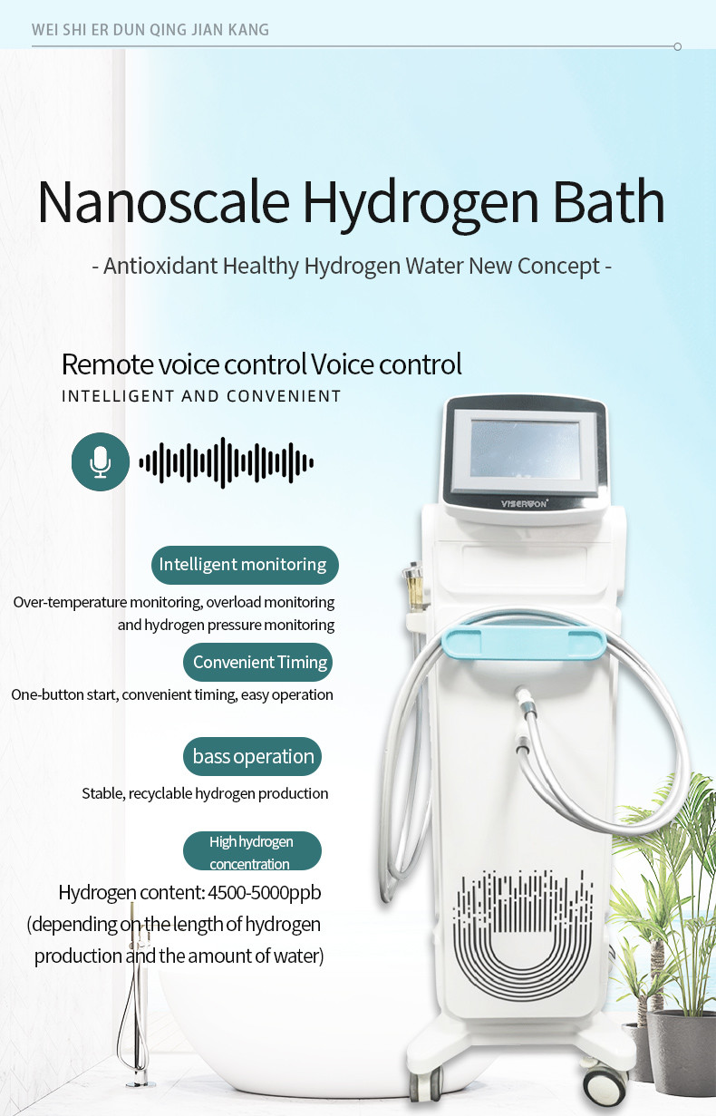 Health Care Hydrogen Bathing Generator 99.99% Hydrogen Concentration and PEM Technology