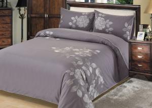 China Fashion Embroidered Sheet Set , 4 Pcs Lightweight Fabric Bed Sheet Set wholesale