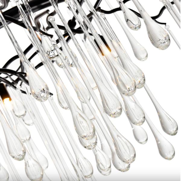 AC110 - 240V 50 / 60Hz Modern Crystal Chandelier Clear Glass Drop Chandelier