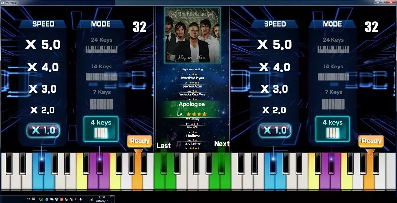 Dream Of Piano Coin Operated Arcade Game Machine Chinese / English Version