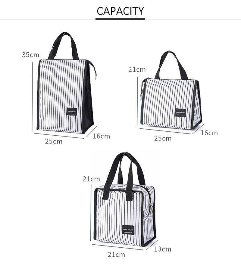 Embroidery Logo Reusable Insulated Lunch Cooler Bags