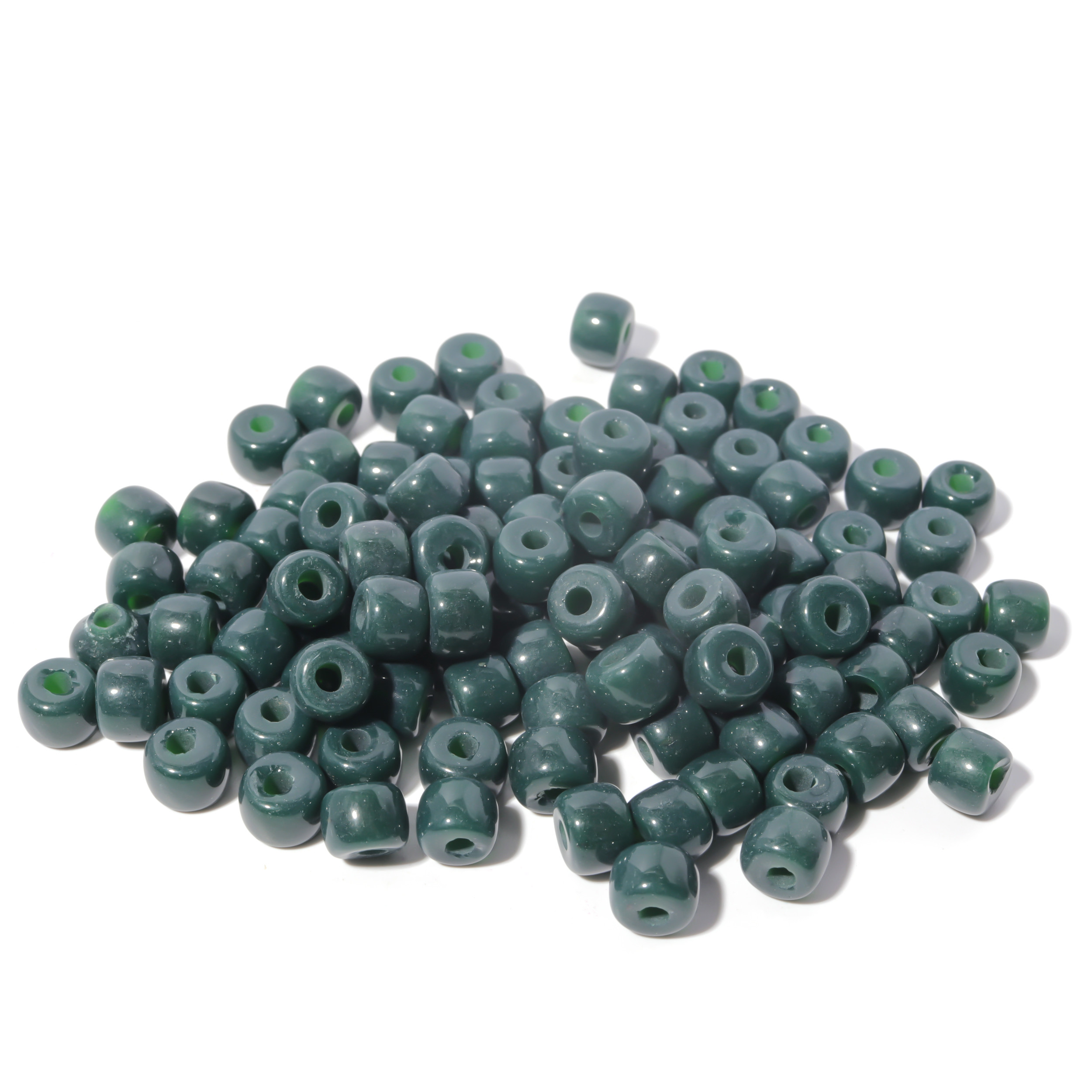 100 Colors Gemstone Forte Beads 6*8mm*2.0 Holes DIY Patterns With Rope