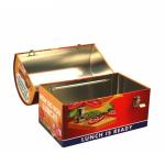 Wholesale domed metal lunch box with handle