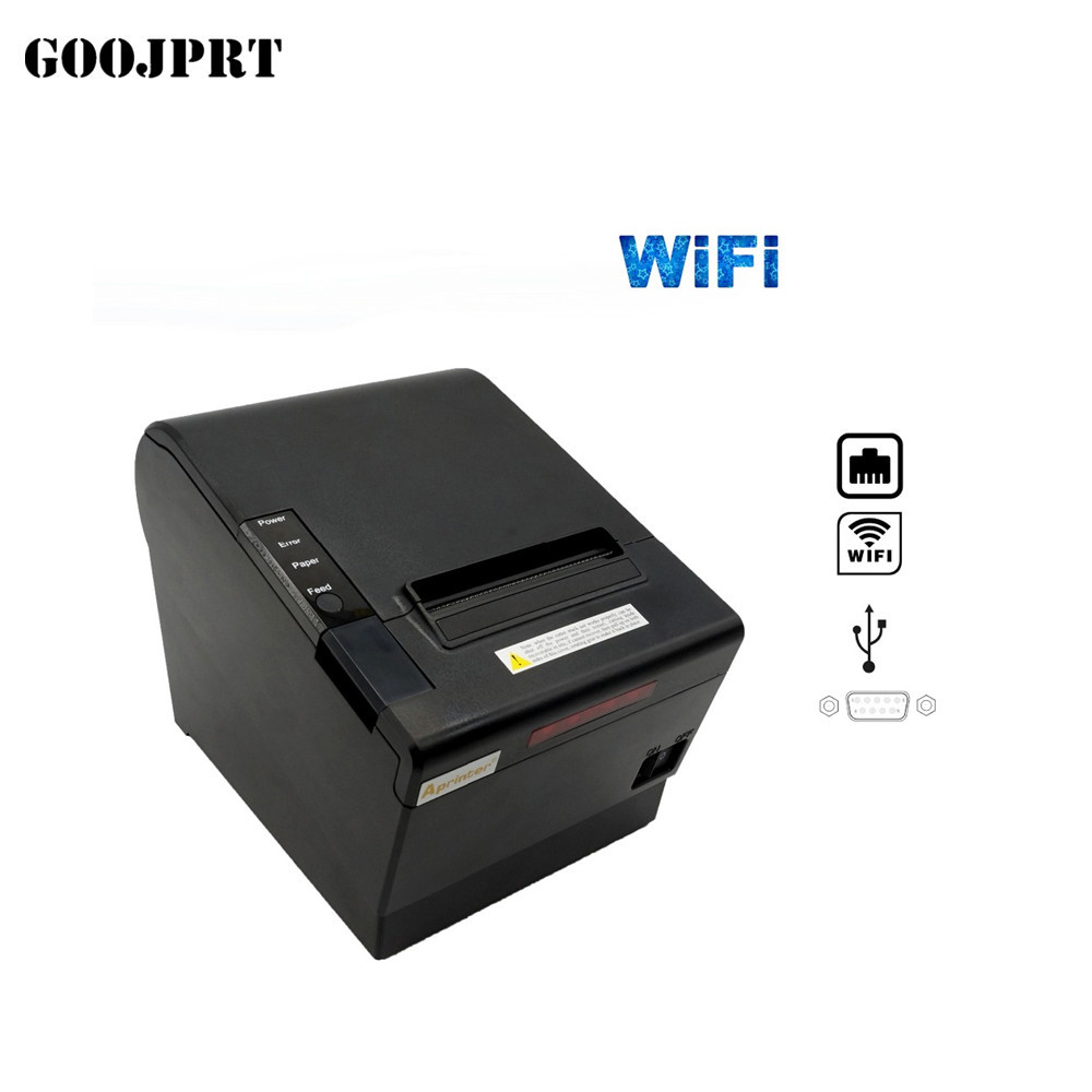 12V 1A Power Thermal Ticket Printer , Point Of Sale Printer 80mm Roll Diameter
