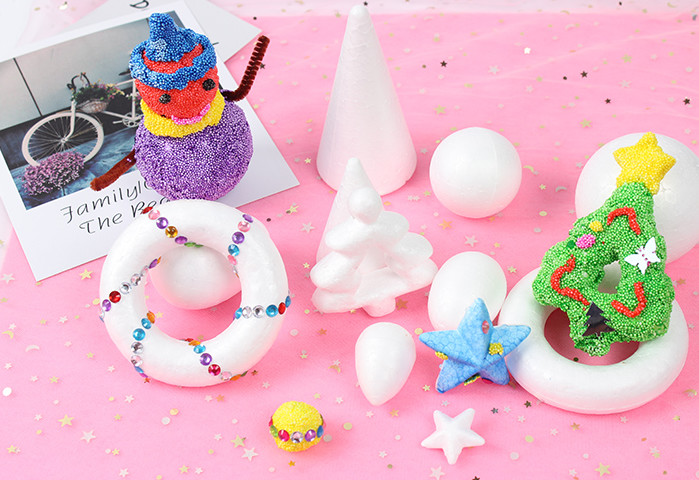 EPS Styrofoam Foam Animal Fruit for Kids Hobbies DIY Material and Christmas OEM ODM Various Shapes Size STEM INNOVATION
