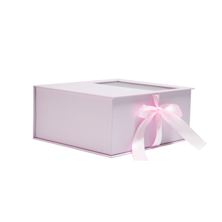 Window Paper Packaging Box Book Shape Box For Wedding Party Gift