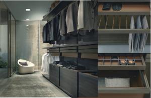 China Scratchproof PVC Wardrobes Odourless Grey Bedroom Furniture Wardrobe E1 wholesale