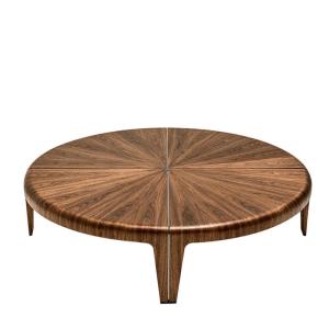 China 1100*600*450mm Round Wood Modern Style Coffee Tables OEM ODM wholesale