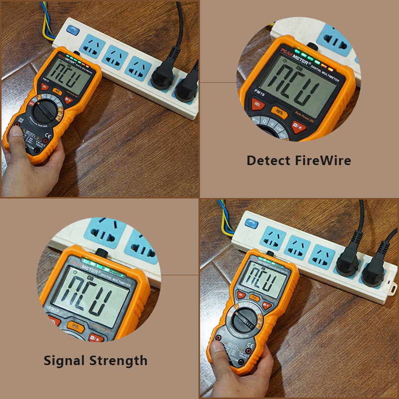 Auto Range Digital Multimeter With 6000 Counts True RMS , Non-Slip Design