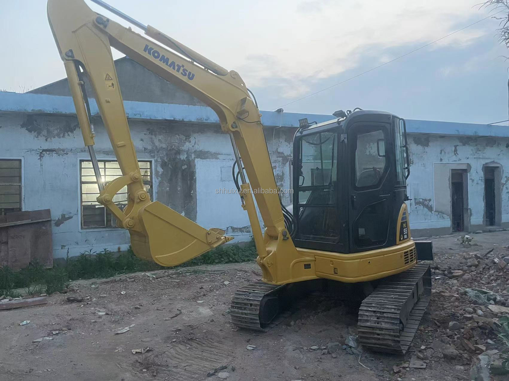 5.5ton mini used excavator used komatsu pc55/cheap price high quality second hand Komatsu pc55 on sale