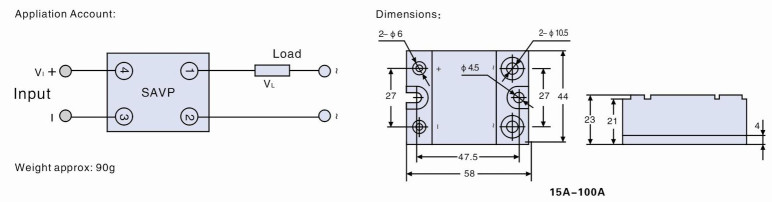 2-10VDC 80A SCR Voltage Regulator