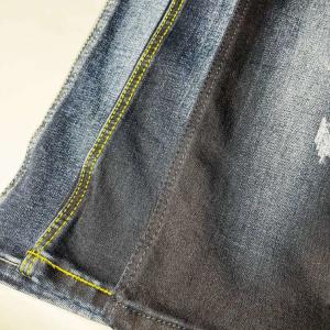 China OEM Stretch Washed Cotton Spandex Denim Blue Fabric wholesale