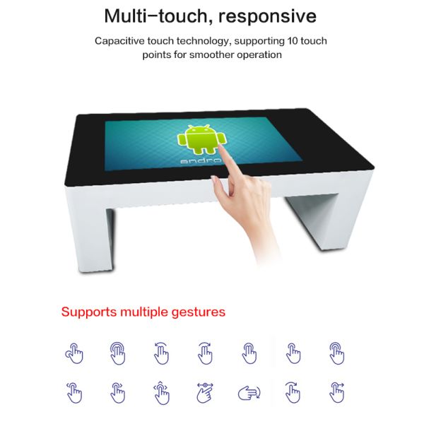 55 inch HD Smart Waterproof Interactive Table LCD Multi Touch Screen Table Indoor
