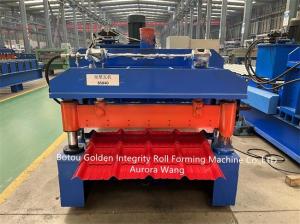 China Glazed Corrugated Roofing Machine 5.5KW Metal Sheet Cold Roll Forming Machine wholesale