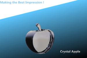 China glass apple/christmas gift/crystal craft/crystal apple/glass craft/crystal gift wholesale
