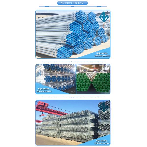 SS400 Erw Galvanized 40g Zinc Coated 3 Inch Iron GI Steel Pipe