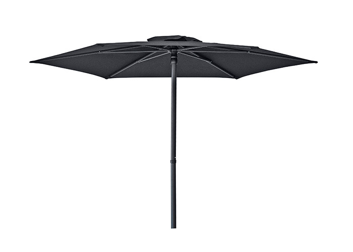 OEM ODM Rectangular Outdoor Sun Parasol Umbrella With 6 Rib Straight Pole