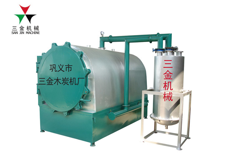 4T/24h Bamboo Husk Horizontal Airflow Carbonization Stove