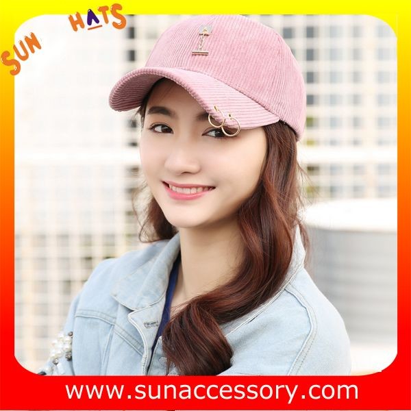 QF17004 Sun Accessory customized fashion baseball caps for ladies ,caps in stock MOQ only 3 pcs