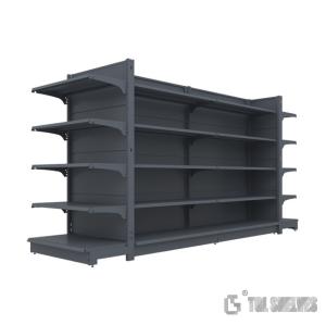 China Cold Rolled Steel Supermarket Shelf Rack Gondola Morden economic Style wholesale