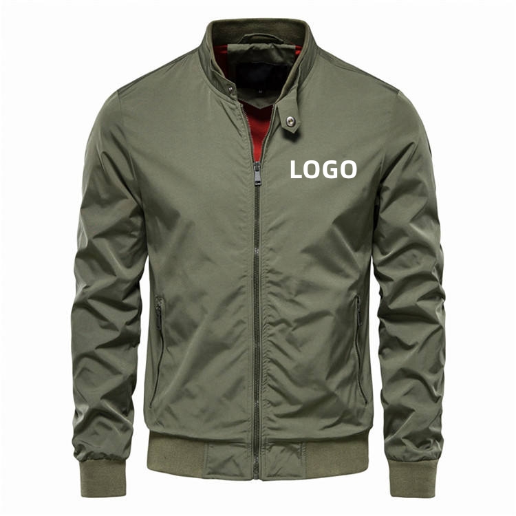 Solid Color Warm Down Jacket Spring Autumn Handsome Casual Jacket