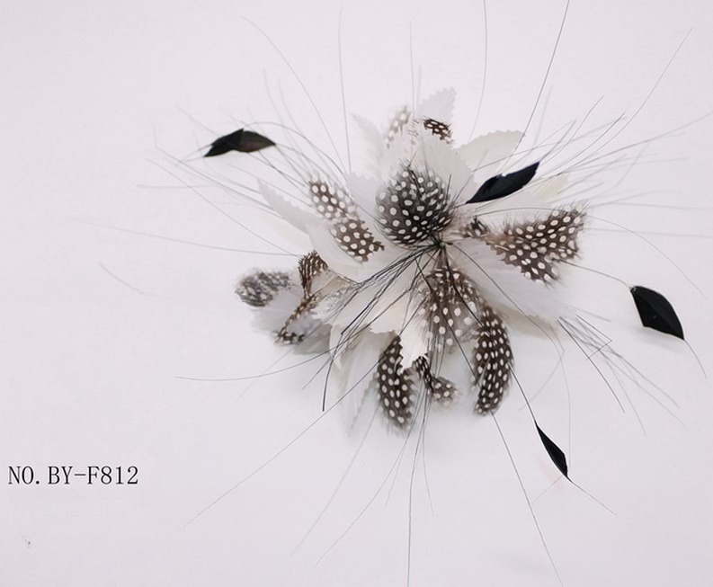 10x30cm Goose Feather Mounts Party Decor Guinea Fowl Peacock Feather Flowers